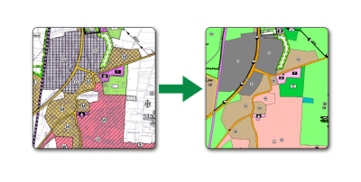 Analoger Plan als XPlanungskonformer - Plan erfasst